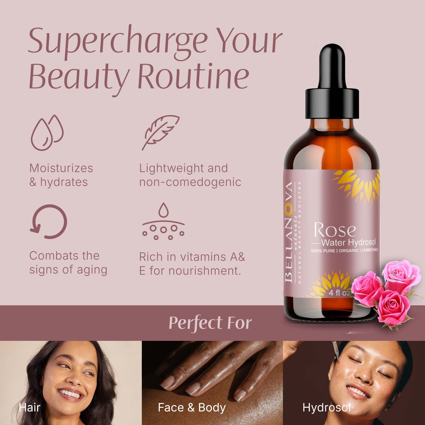 Rose Water Hydrosol Organic