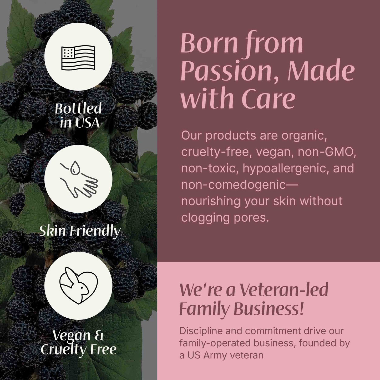 Black Raspberry Seed Oil - | Cold-Pressed Oil for Skincare, Haircare