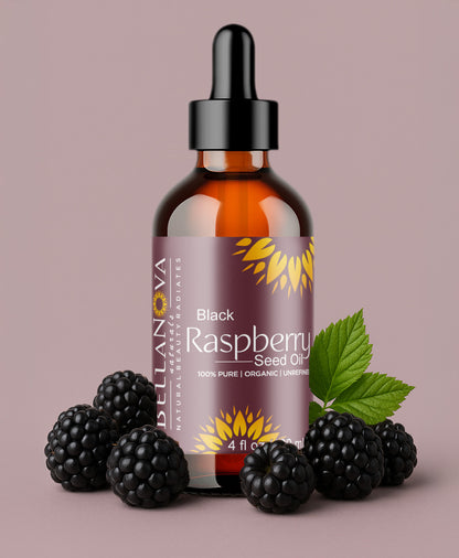 Black Raspberry Seed Oil - | Cold-Pressed Oil for Skincare, Haircare