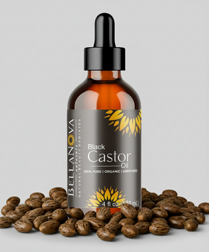 Black Castor Oil | Cold-Pressed Premium Oil for Skincare & Haircare
