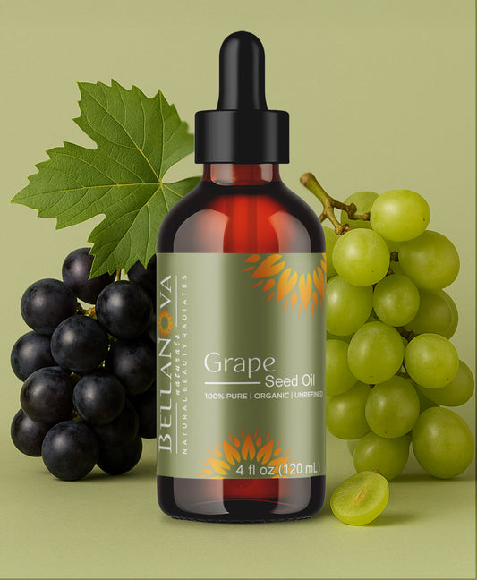 Grape Seed Oil | Unrefined Organic Oil for Skincare & Haircare
