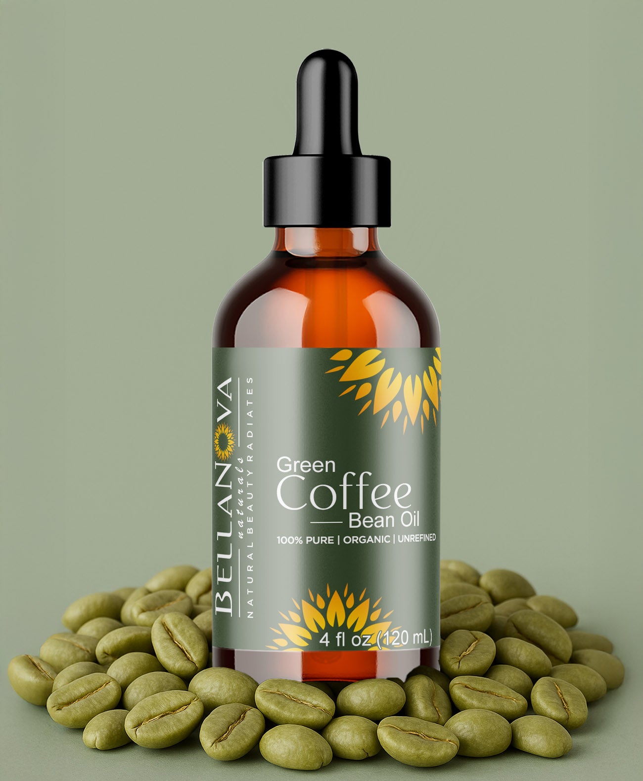 Green Coffee Bean Oil | Cold-Pressed Organic Oil for Skincare & Haircare