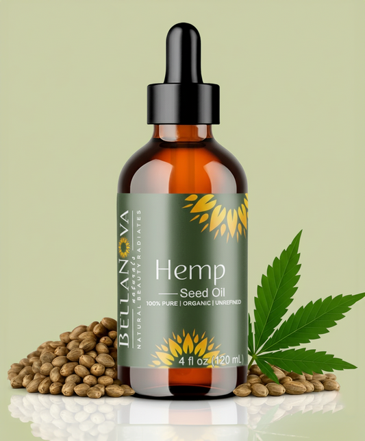 Hemp Seed Oil | Cold-Pressed Unrefined Oil for Skincare & Haircare