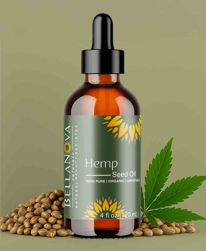 Hemp Seed Oil | Cold-Pressed Unrefined Oil for Skincare & Haircare