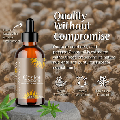 Castor Oil Unrefined Cold-Pressed – Nourish Skin & Hair Naturally