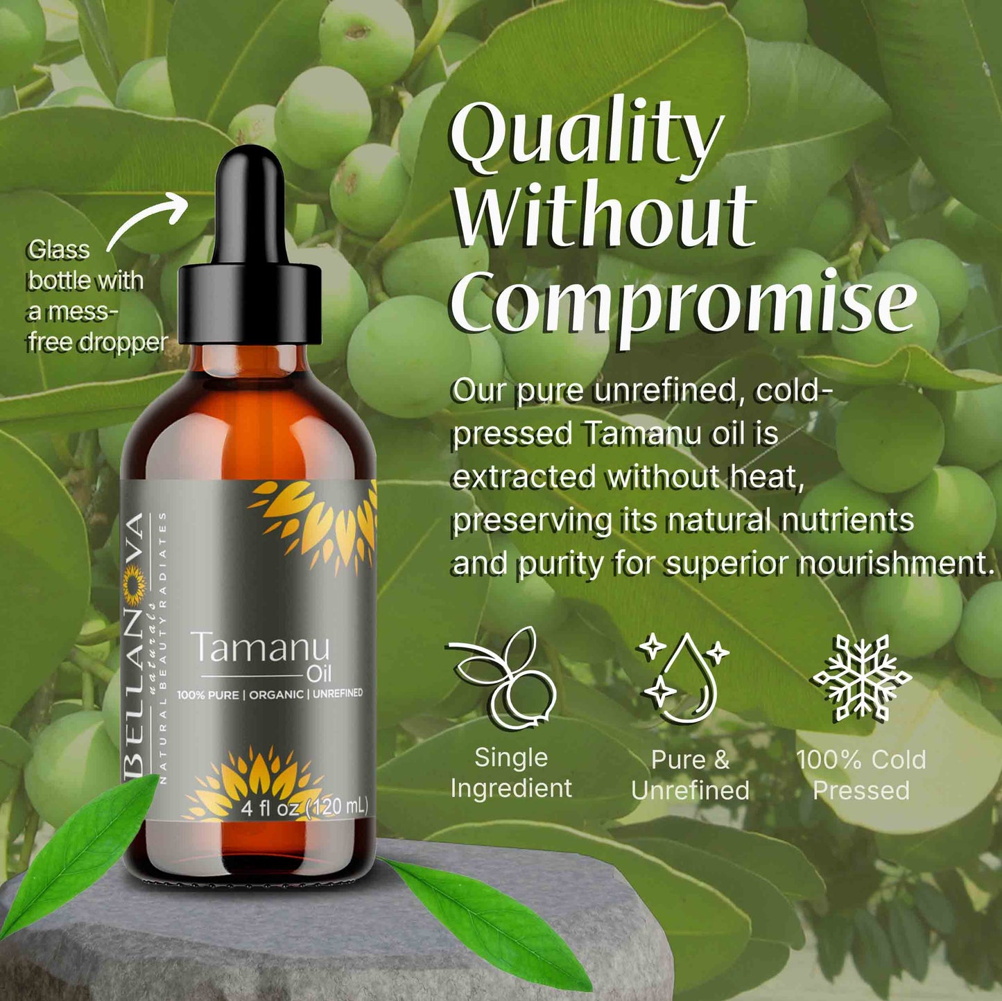 Tamanu Oil | Unrefined Organic Oil for Skincare & Haircare