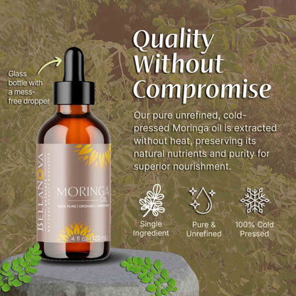 Moringa oil  Organic Cold-Pressed – Nourish Skin & Hair Naturally
