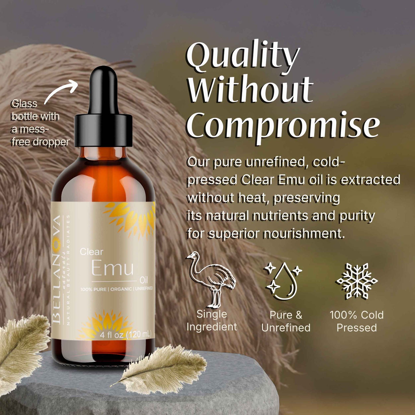 Clear Emu Oil Unrefined Cold-Pressed – Nourish Skin & Hair Naturally