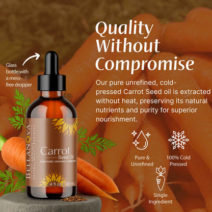 Carrot Oil Unrefined Cold-Pressed – Nourish Skin & Hair Naturally
