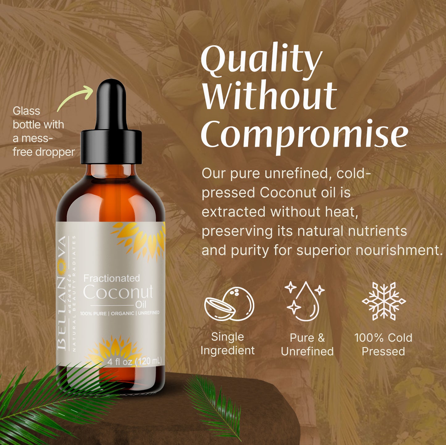 Coconut Oil Unrefined Cold-Pressed – Nourish Skin & Hair Naturally