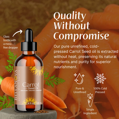 Carrot Oil Unrefined Cold-Pressed – Nourish Skin & Hair Naturally
