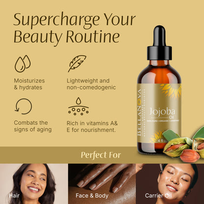 Jojoba Oil | Unrefined Organic Oil for Skincare & Haircare