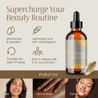 Emu Oil | Unrefined Organic Oil for Skincare & Haircare