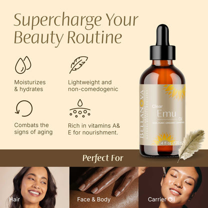 Clear Emu Oil Unrefined Cold-Pressed – Nourish Skin & Hair Naturally
