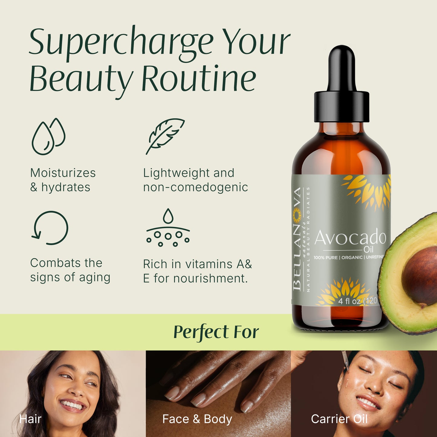 Avocado Oil | Cold-Pressed Organic Oil for Skincare & Haircare