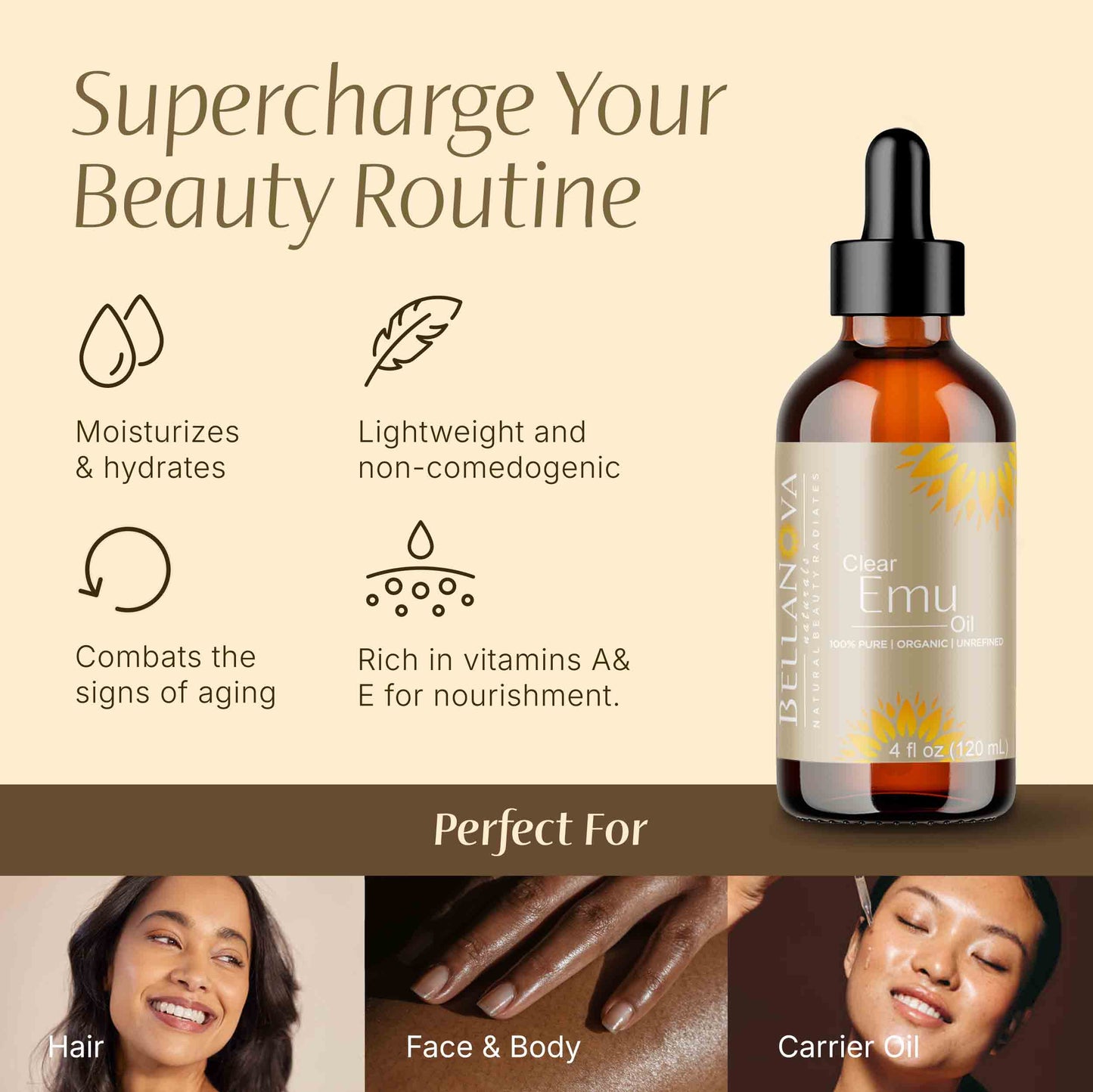 Clear Emu Oil Unrefined Cold-Pressed – Nourish Skin & Hair Naturally