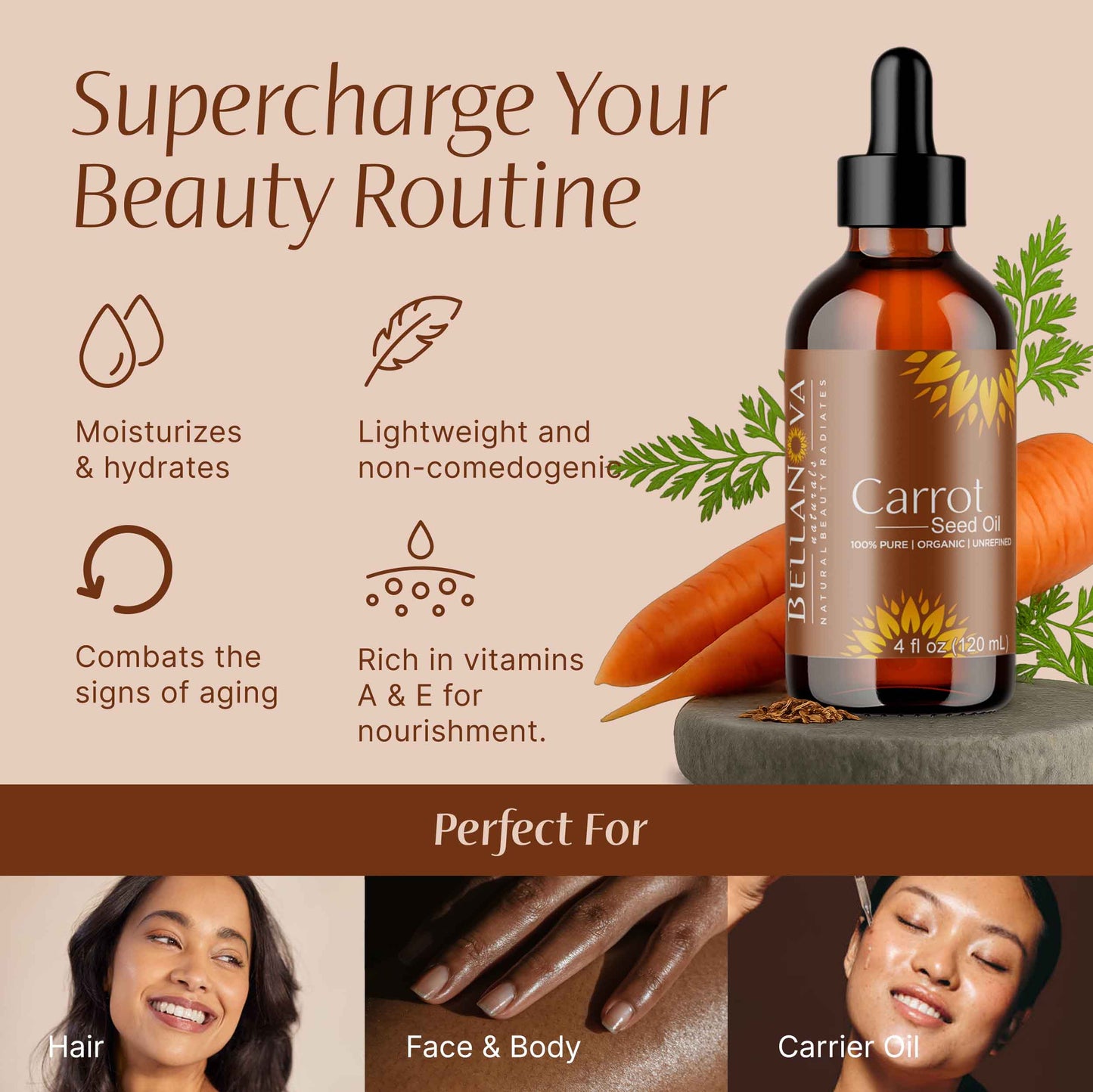 Carrot Oil Unrefined Cold-Pressed – Nourish Skin & Hair Naturally