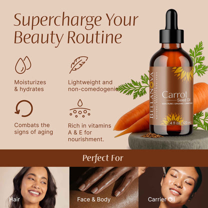 Carrot Oil Unrefined Cold-Pressed – Nourish Skin & Hair Naturally
