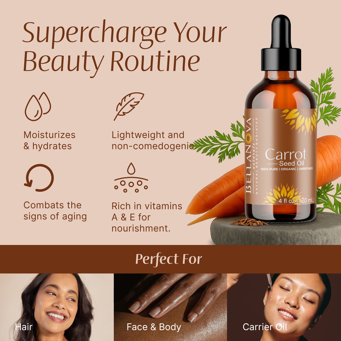 Carrot Oil Unrefined Cold-Pressed – Nourish Skin & Hair Naturally