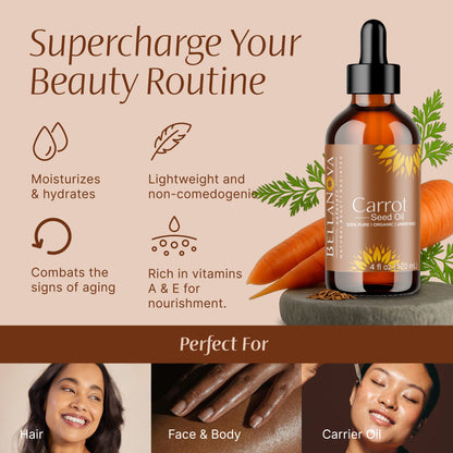 Carrot Oil Unrefined Cold-Pressed – Nourish Skin & Hair Naturally