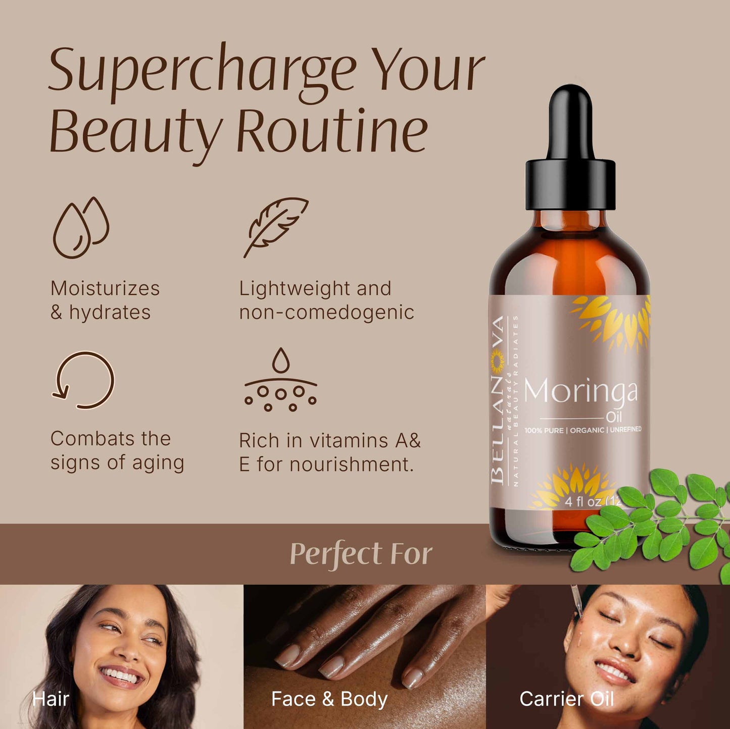 Moringa oil  Organic Cold-Pressed – Nourish Skin & Hair Naturally