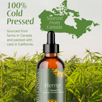 Hemp Seed Oil | Cold-Pressed Unrefined Oil for Skincare & Haircare