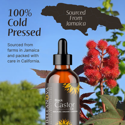 Black Castor Oil | Cold-Pressed Premium Oil for Skincare & Haircare