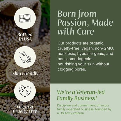 Hemp Seed Oil | Cold-Pressed Unrefined Oil for Skincare & Haircare