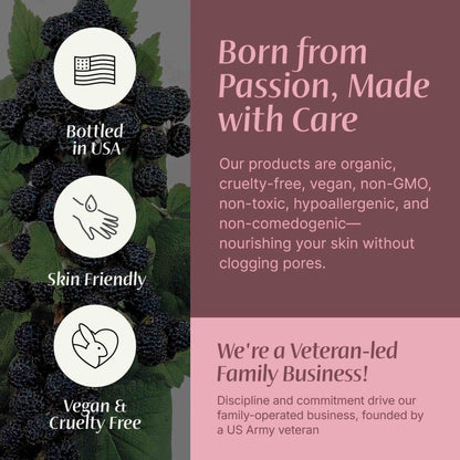 Black Raspberry Seed Oil - | Cold-Pressed Oil for Skincare, Haircare