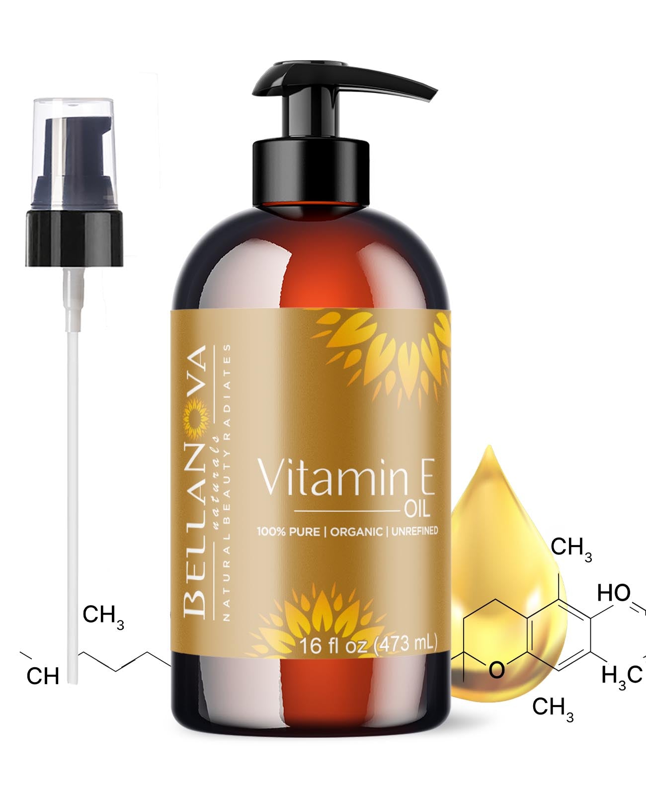 Vitamin E Oil Unrefined Cold-Pressed – Nourish Skin & Hair Naturally